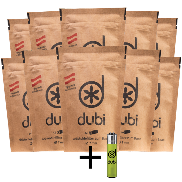 dubi 10 x 42er Bundle Superflow Aktivkohlefilter